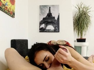 Hot brunette knows, how to enjoy POV sex