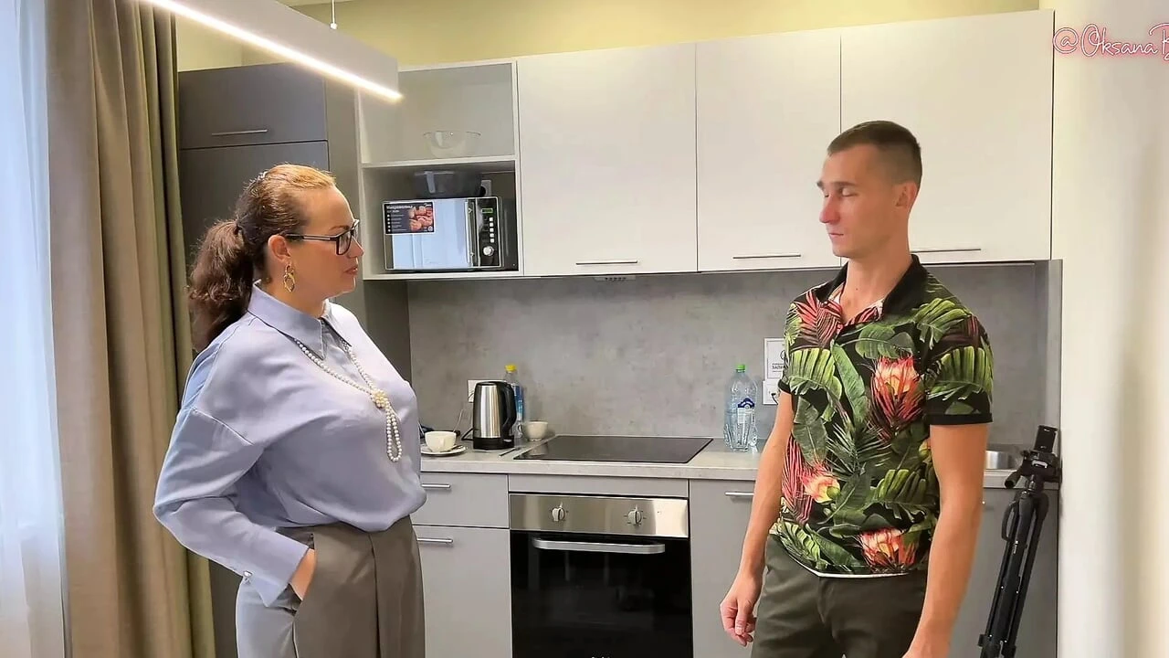 Quiet, quiet! You’ll wake my mommy!  Hotel guest fucked the beautiful hostess and her cute stepdaughter!