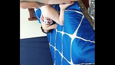 Sexo duro con compañera colombiana anal doble